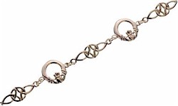Claddagh & Trinity Knot Bracelet Claddagh & Trinity Knot Bracelet
(Irish Love Bracelet)