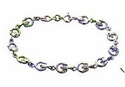 Silver Irish Claddagh Love Bracelet Silver Irish Claddagh Love Bracelet
(Hallmark silver)