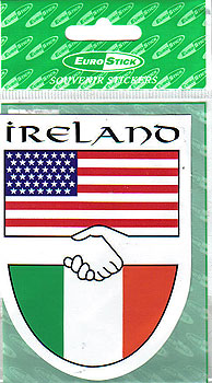 Ireland USA Friendship Car Sticker