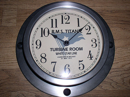 Titanic Replica Turbine Room Clock Made In Belfast Titanic Replica Turbine Room Clock Made In Belfast