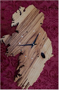 Caved Map of Ireland clock Caved Map of Ireland clock
(by Paul McEvoy)