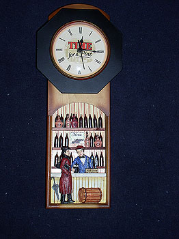 Irish Pub Bar Scene Pendulum Clock Irish Pub Bar Scene Pendulum Clock