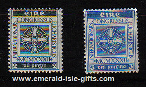 Ireland 1932 Eucharistic Congress Set Of 2 Mnh