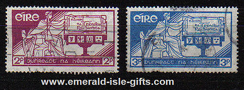 Ireland 1937 Irish Constitution Set Of 2 Used