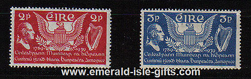 Ireland 1939 American Constitution Anniv. Set Of 2 Mnh