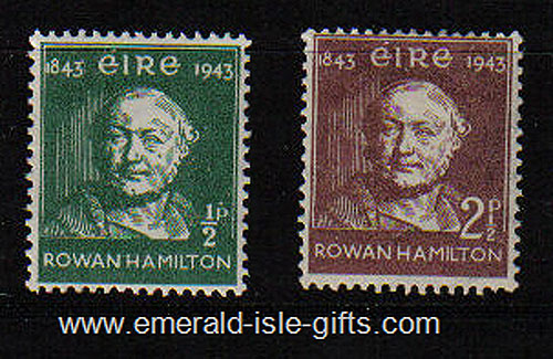 Ireland 1943 Rowan Hamilton Set Of 2 Mnh