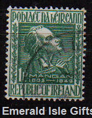 Ireland 1949 James Clarence Mangan Poet Used Set Of 1 Ireland 1949 James Clarence Mangan Poet Used Set Of 1
