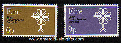 Ireland 1970 European Conserv Year Set Of 2 Mnh - 277/8