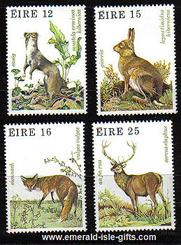 Ireland 1980 Irish Wild Animals Mnh Set Of 4
