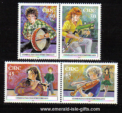 Ireland 2001 Comhaltas Ceoltoiri Eireann Set Of 4 Mnh