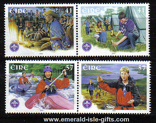 Ireland 2002 Scouting In Ireland Anniv. 75th Set 4 Mnh Ireland 2002 Scouting In Ireland Anniv. 75th Set 4 Mnh