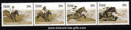 Ireland 2002 Horseracing Steeplechasing Set Of 4 Mnh Ireland 2002 Horseracing Steeplechasing Set Of 4 Mnh