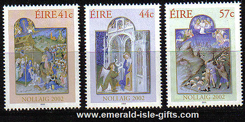 Ireland 2002 Christmas Set Of 3 Mnh Ireland 2002 Christmas Set Of 3 Mnh