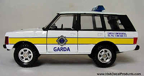 Corgi Garda (Irish Police) Jeep Die Cast Corgi Garda (Irish Police) Jeep Die Cast
(4x4 Jeep Model)