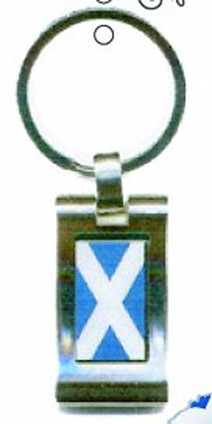 Scotland Flag Metal Keyring Scotland Flag Metal Keyring
(Bonnie Scotland)