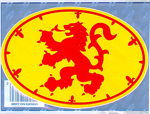 Royal Standard Scottish Decal Car Sticker Royal Standard Scottish Decal Car Sticker
(Lion Rampart)