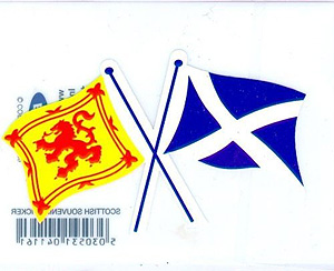 Twin Flag Patch - St Andew & Royal Standard Twin Flag Patch - St Andew & Royal Standard
(Embroidered Scottish)