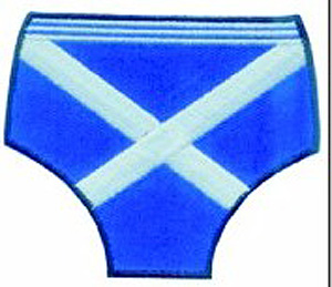 Scottish Flag Underpants Patch Scottish Flag Underpants Patch
(Embroidered)