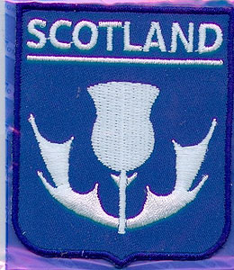Scottish Thistle Symbol Patch Scottish Thistle Symbol Patch
(Embroidered Scotland patch)
