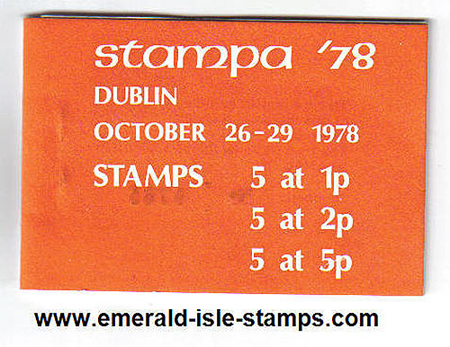 Ireland 1978 S tampa Stamp Exhibition Souvenir Bklt