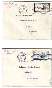 Ireland 1938 Father Matthew Pair Of First Day Covers Ireland 1938 Father Matthew Pair Of First Day Covers