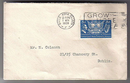 Ireland 1939 American Constitution First Day Cover Ireland 1939 American Constitution First Day Cover