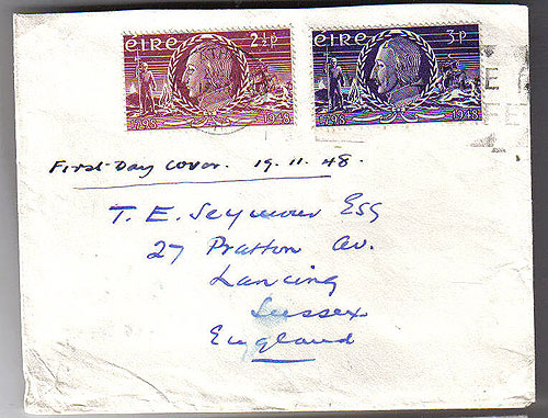 Ireland 1948 Fdc United Irishmen Rising First Day Cover Ireland 1948 Fdc United Irishmen Rising First Day Cover