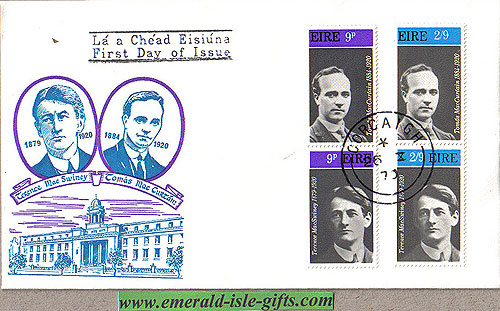 Ireland 1970 Fdc Maccurtain Macswiney (cork City Hal