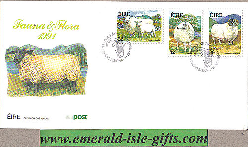Ireland 1991 Fdc Irish Sheep First Day Cover (an Post)