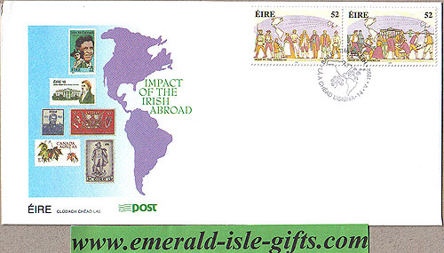 Ireland 1992 Fdc Irish Immigration To Americas (an Post