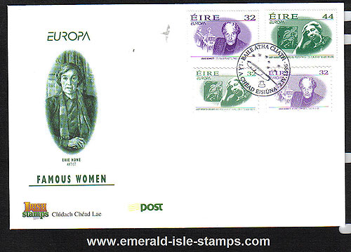 Ireland 1996 Fdc Europa: Famous Women (an Post)