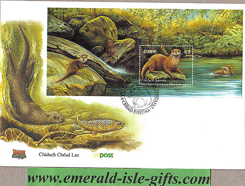 Ireland 2002 Fdc Native Irish Mammals Min Sheet Ireland 2002 Fdc Native Irish Mammals Min Sheet