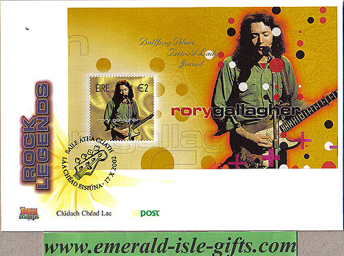 Ireland 2002 Fdc Rory Gallagher Min Sheet (an Post) Ireland 2002 Fdc Rory Gallagher Min Sheet (an Post)