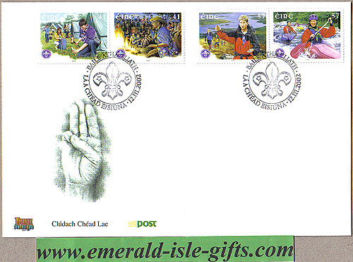Ireland 2002 Fdc Scouting In Ireland Anniv. (an Post) Ireland 2002 Fdc Scouting In Ireland Anniv. (an Post)