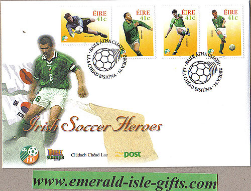 Ireland 2002 Fdc Soccer Heroes Roy Keane Etc (an Post) Ireland 2002 Fdc Soccer Heroes Roy Keane Etc (an Post)