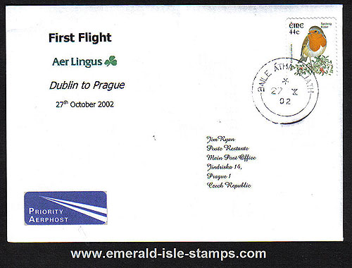 Ireland 2002 Ffc Dublin To Prague Aer Lingus