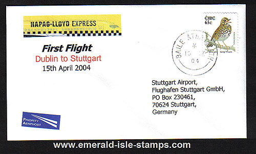 Ireland 2004 Ffc Dublin To Stuttgart Hapag-lloyd Exp.