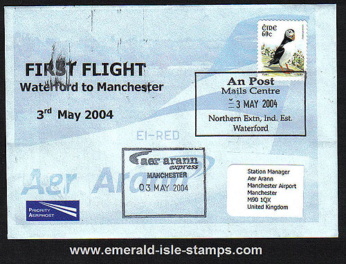Ireland 2004 Ffc Waterford To Manchester Aer Arann