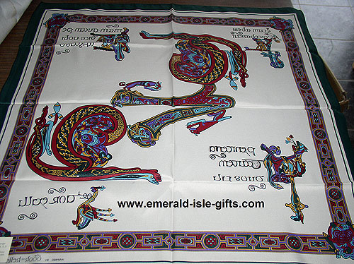 Irish Celtic Scarf Square - 2 Irish Celtic Scarf Square - 2
(Inspired by Book of Kells)