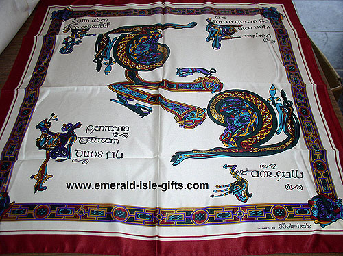 Irish Celtic Scarf Square - 3 Irish Celtic Scarf Square - 3
(Inspired by Book of Kells)