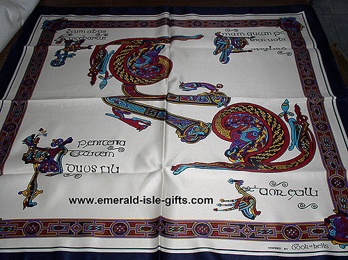 Irish Celtic Scarf Square - 4 Irish Celtic Scarf Square - 4
(Inspired by Book of Kells)