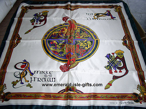 Irish Celtic Scarf Square - 5 Irish Celtic Scarf Square - 5
(Inspired by Book of Kells)