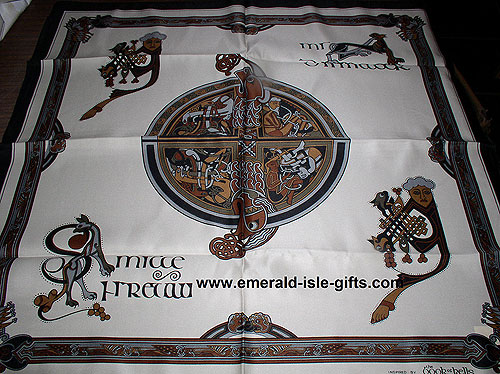 Irish Celtic Scarf Square - 6 Irish Celtic Scarf Square - 6
(Inspired by Book of Kells)