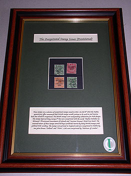 Framed 1922/23 Irish Free State Overprint Stamps Framed 1922/23 Irish Free State Overprint Stamps