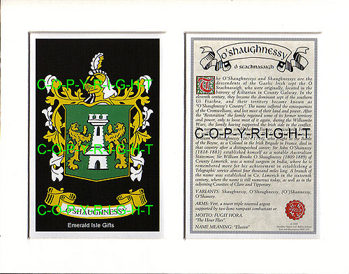shaughnessy family crest