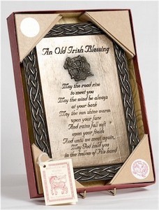 Traditional Irish Blessing Plaque Traditional Irish Blessing Plaque
(Irish Made Bronze)