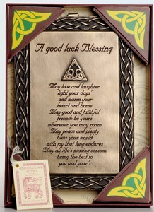 A Good Luck Bronze Blessing A Good Luck Bronze Blessing
(Made in Ireland)