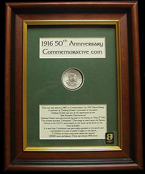 Frame for 1966 Irish Pearse 10/ Coin
