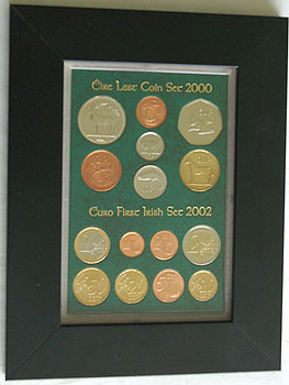 Framed Irish Coin Sets