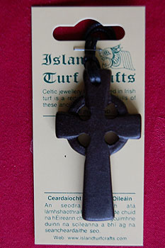 Celtic Cross Turf Pendant Celtic Cross Turf Pendant
(authentic piece of Irish history)